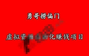 勇哥捞偏门:暴利偏门项目全套合集视频教程